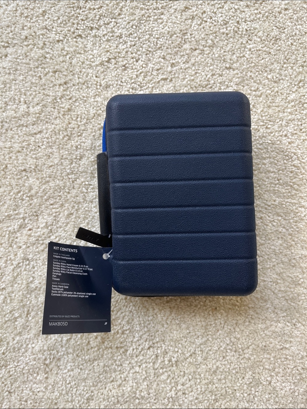 Away Navy Blue Ribbed Tablet Case